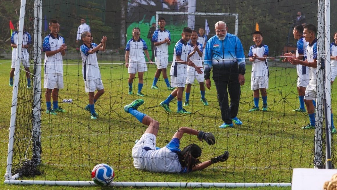 PM Modi bends it like Beckham in Sikkim but message is for Bengal