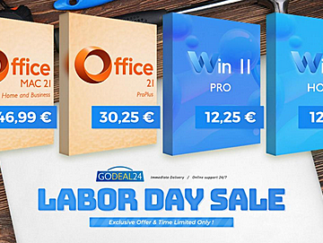 Za Praznik rada nešto povoljno za rad: Windows 11 i MS Office 2021 već od 13 € na Godeal24!