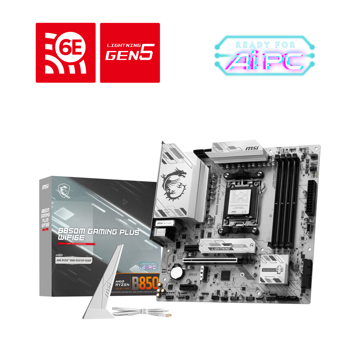 MSI, ‘MSI B850M 게이밍 플러스 WIFI6E’ 정식 출시.. 6년 만에 돌아온 게이밍 플러스