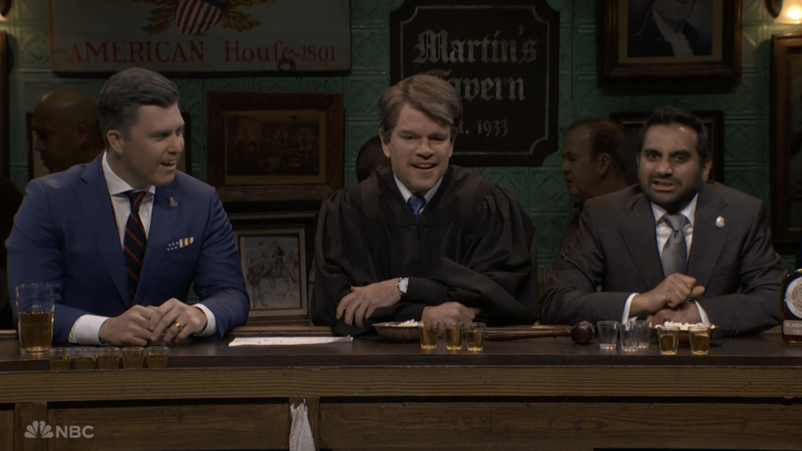 aziz-ansari-hits-the-snl-bar-with-matt-damon-colin-jost-to-battle-the-war-against-mal6a0031726583c.png Aziz Ansari Hits the ‘SNL’ Bar With Matt Damon, Colin Jost to Battle the “War Against Male Loneliness”