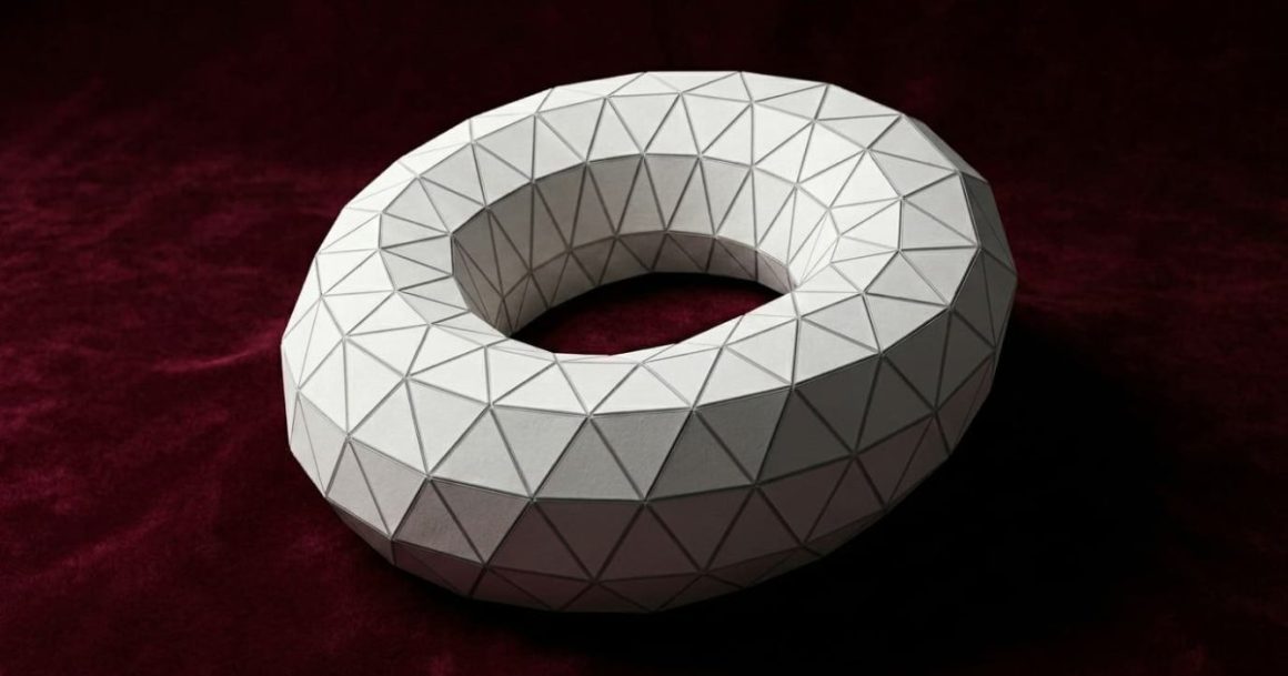 El problema geométrico del donut de papel que nadie había logrado resolver: doblarlo en 8 puntos hasta cerrar el toro