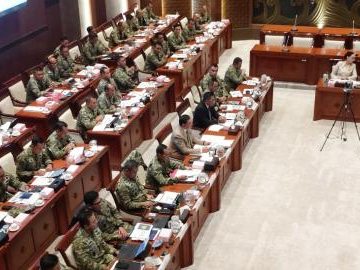 All districts in Java are guarded by the Territorial Development Battalion Battalion, one of their tasks is to brush out robbers